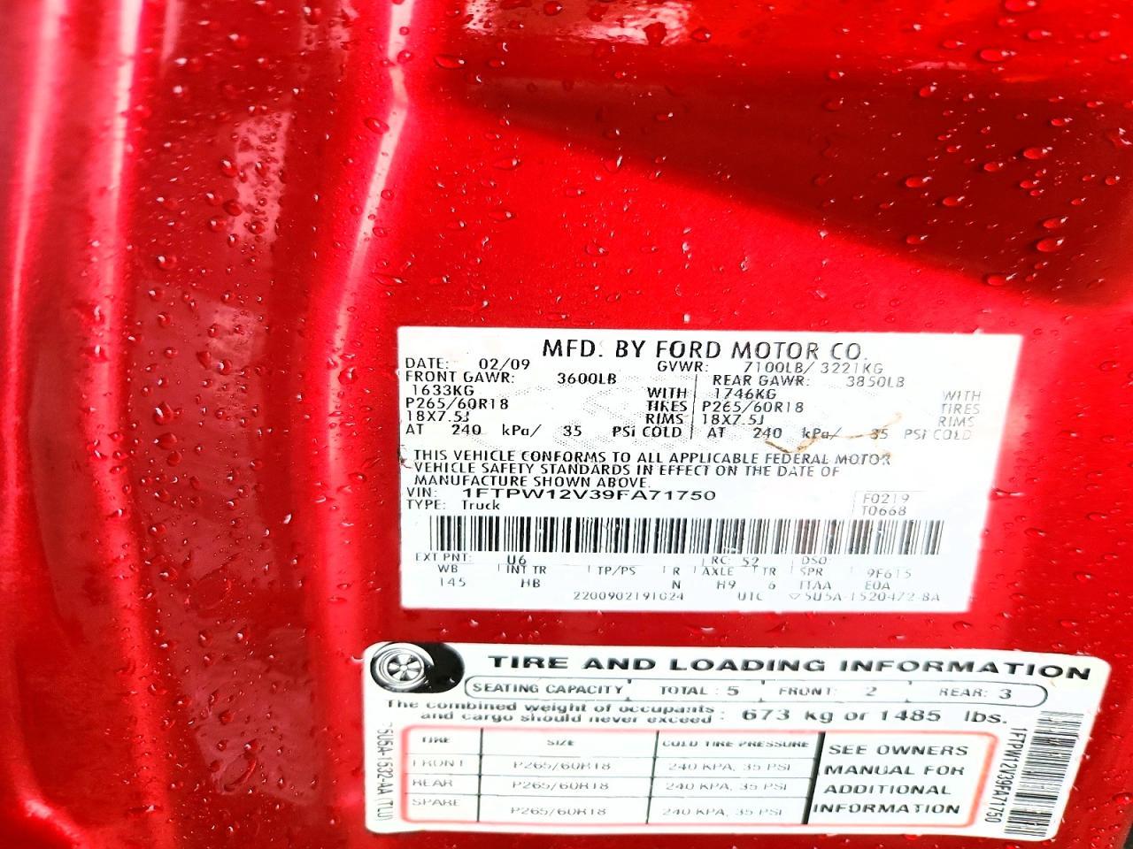 2009 Ford F150 Supercrew