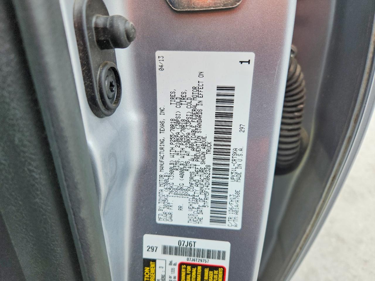 2013 Toyota Tundra Grade