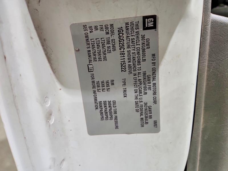 2008 Chevrolet Express 2500 Cargo Utility / Service van