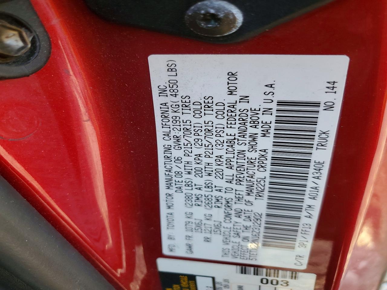 2006 Toyota Tacoma Base