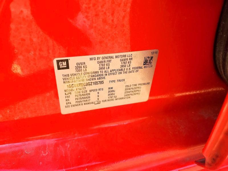 2016 Chevrolet Silverado K1500 lt