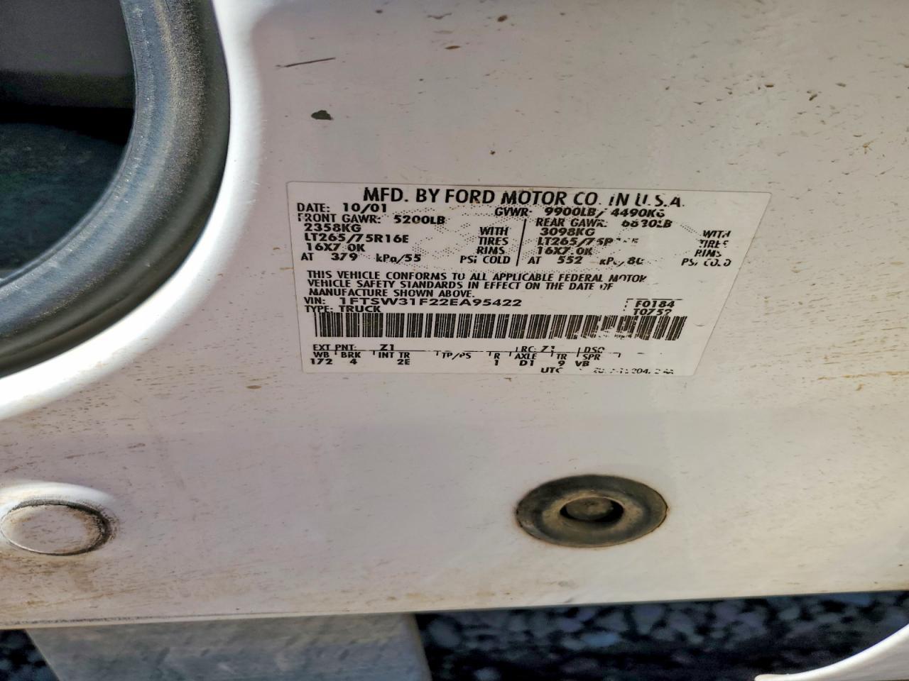 2002 Ford F350 SRW Super Duty