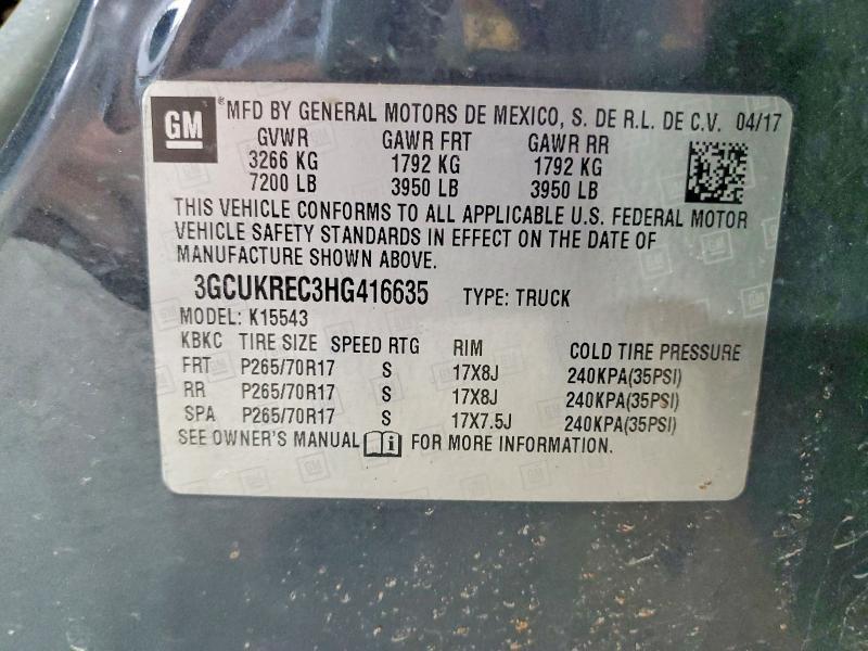2017 Chevrolet Silverado K1500 lt