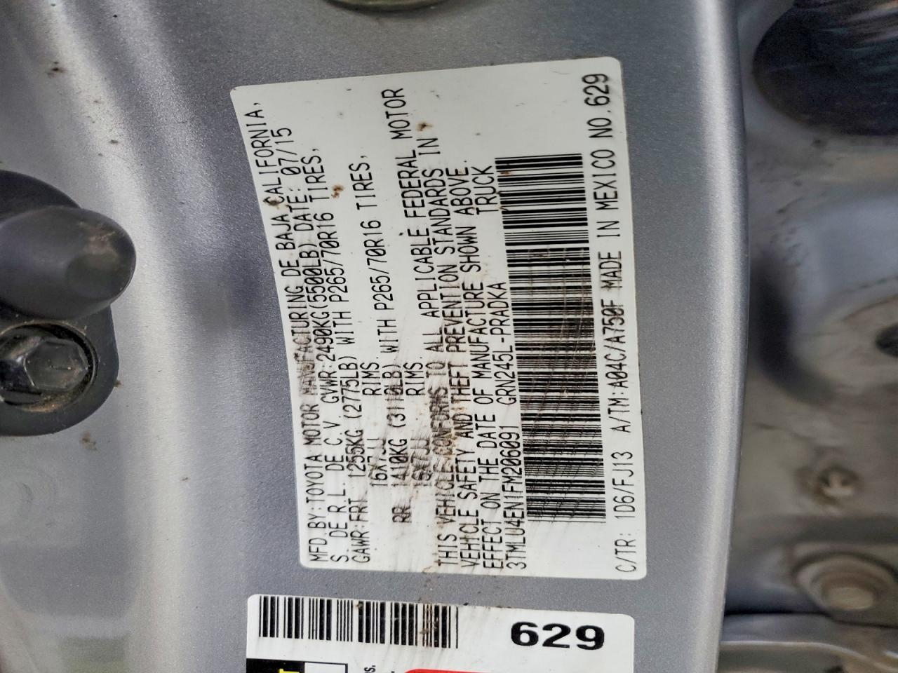 2015 Toyota Tacoma V6