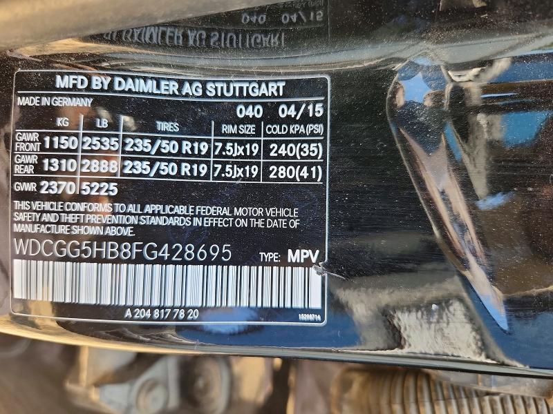 2015 Mercedes-Benz Glk 350