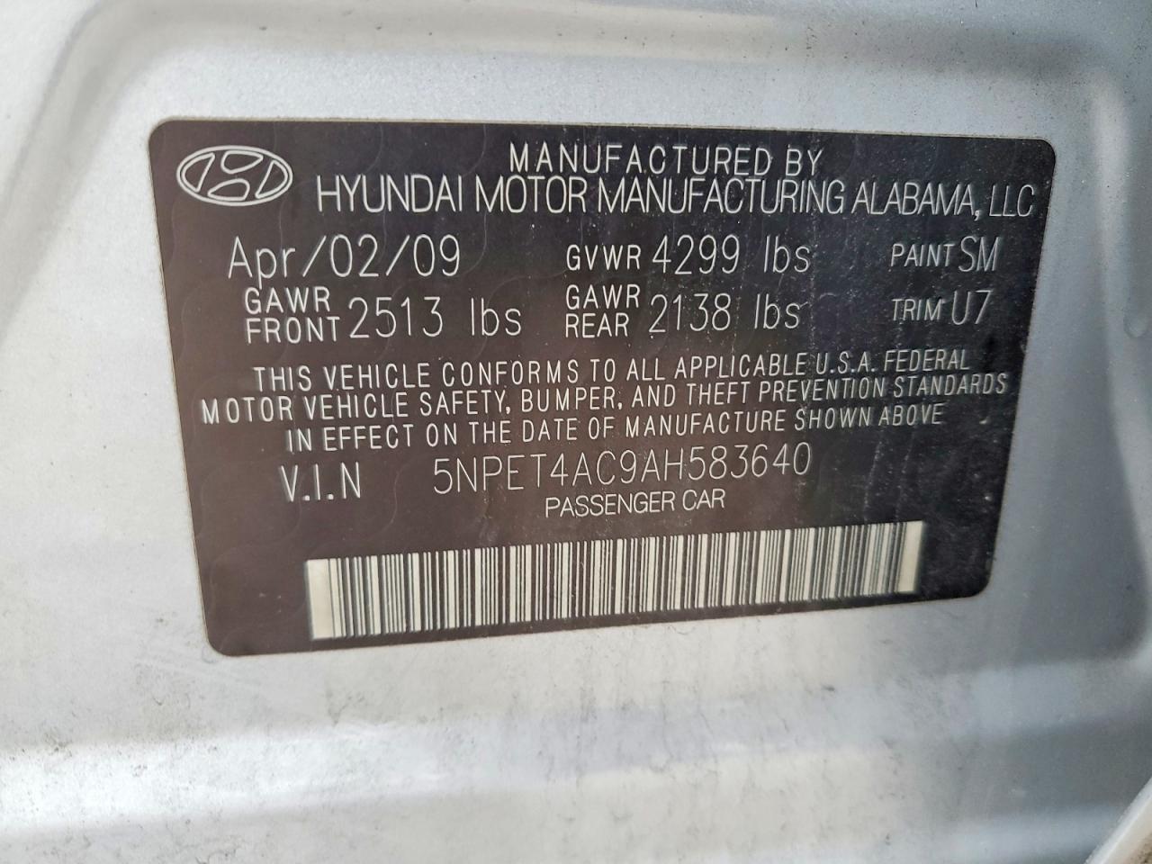 2010 Hyundai Sonata gls