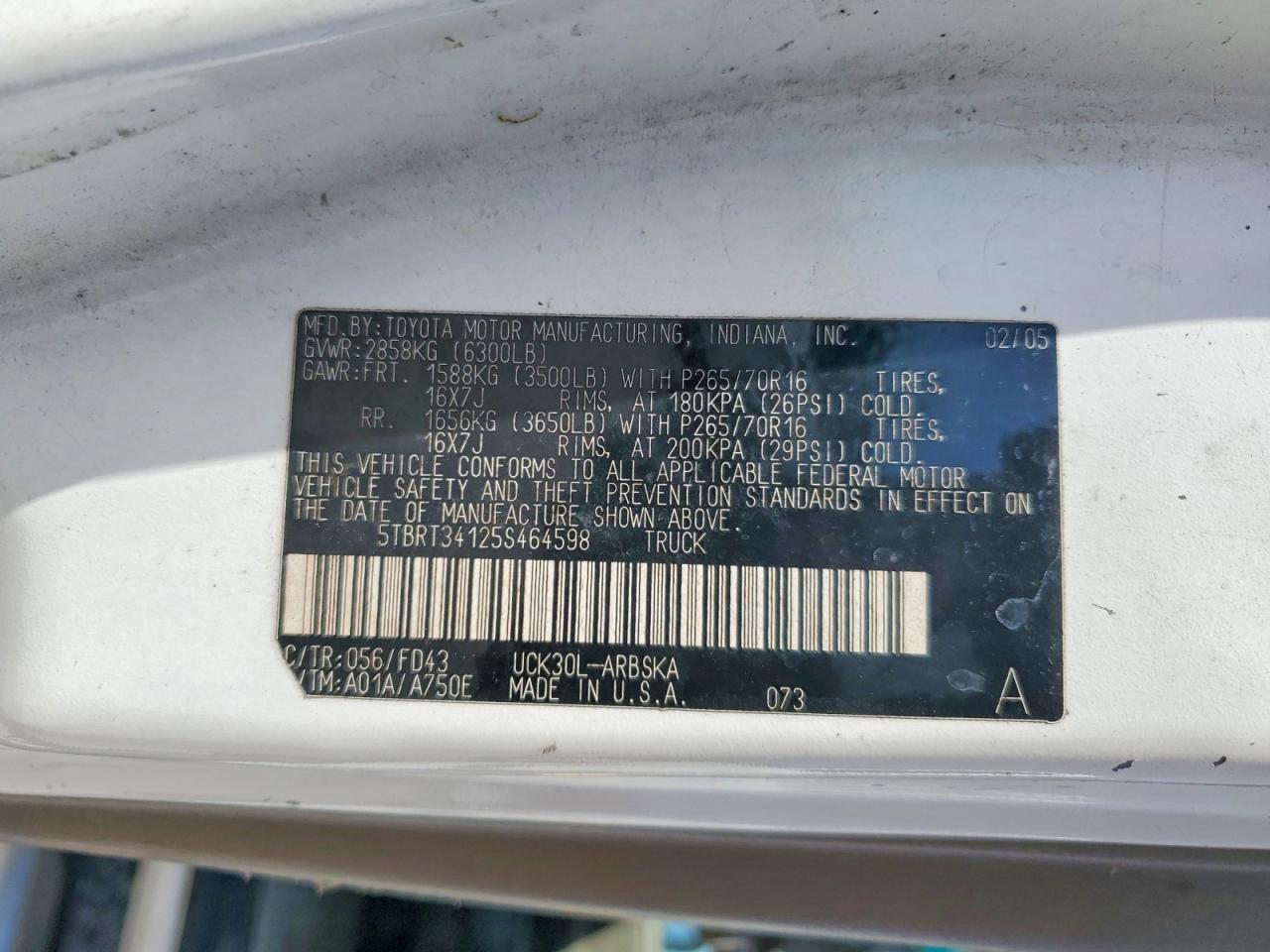 2005 Toyota Tundra SR5