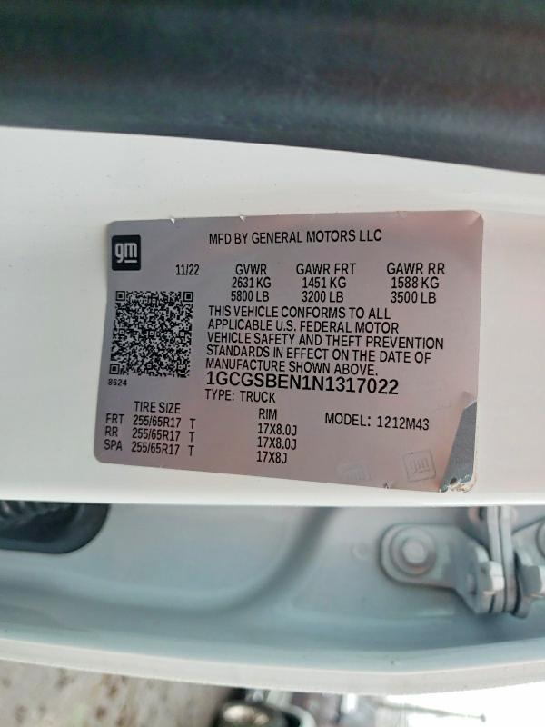 2022 Chev Colorado