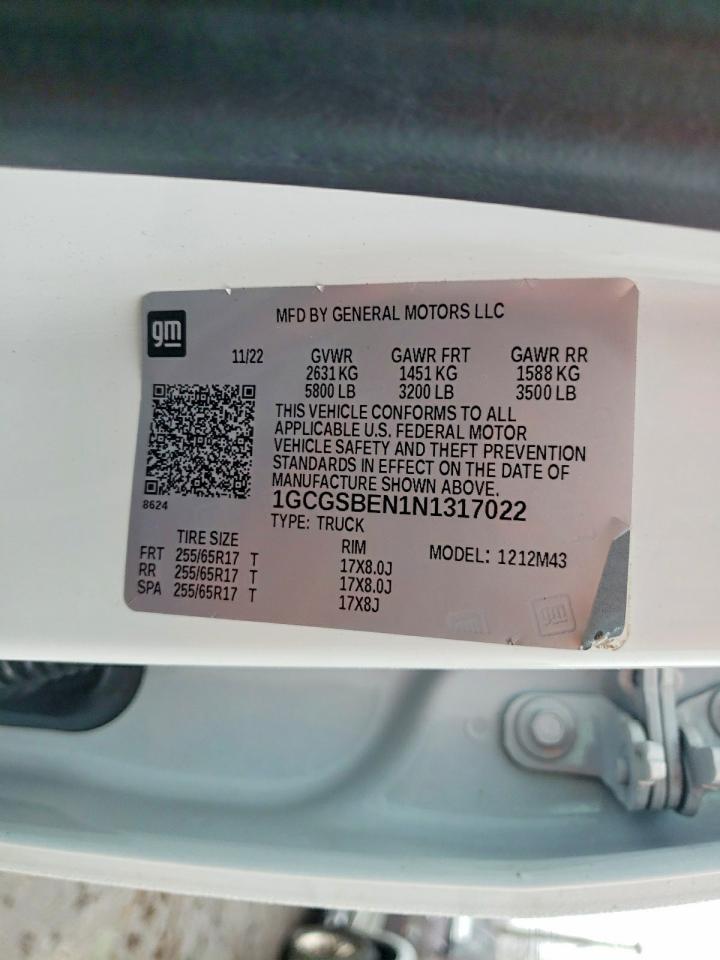 2022 Chev Colorado