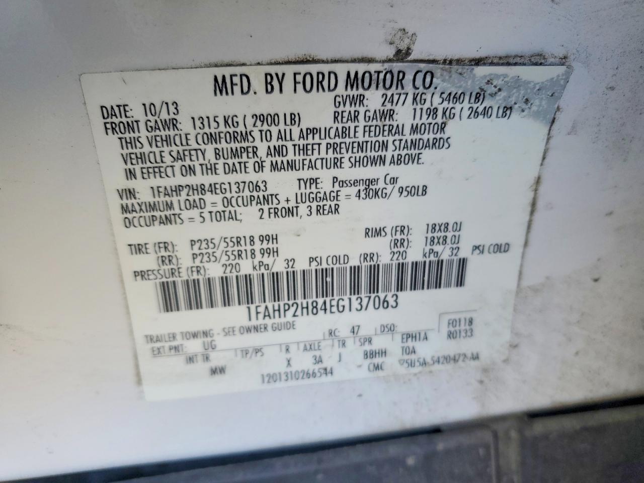 2014 Ford Taurus sel