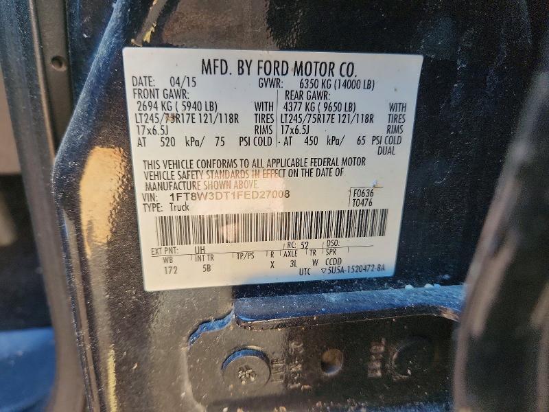 2015 Ford F350 Super Duty