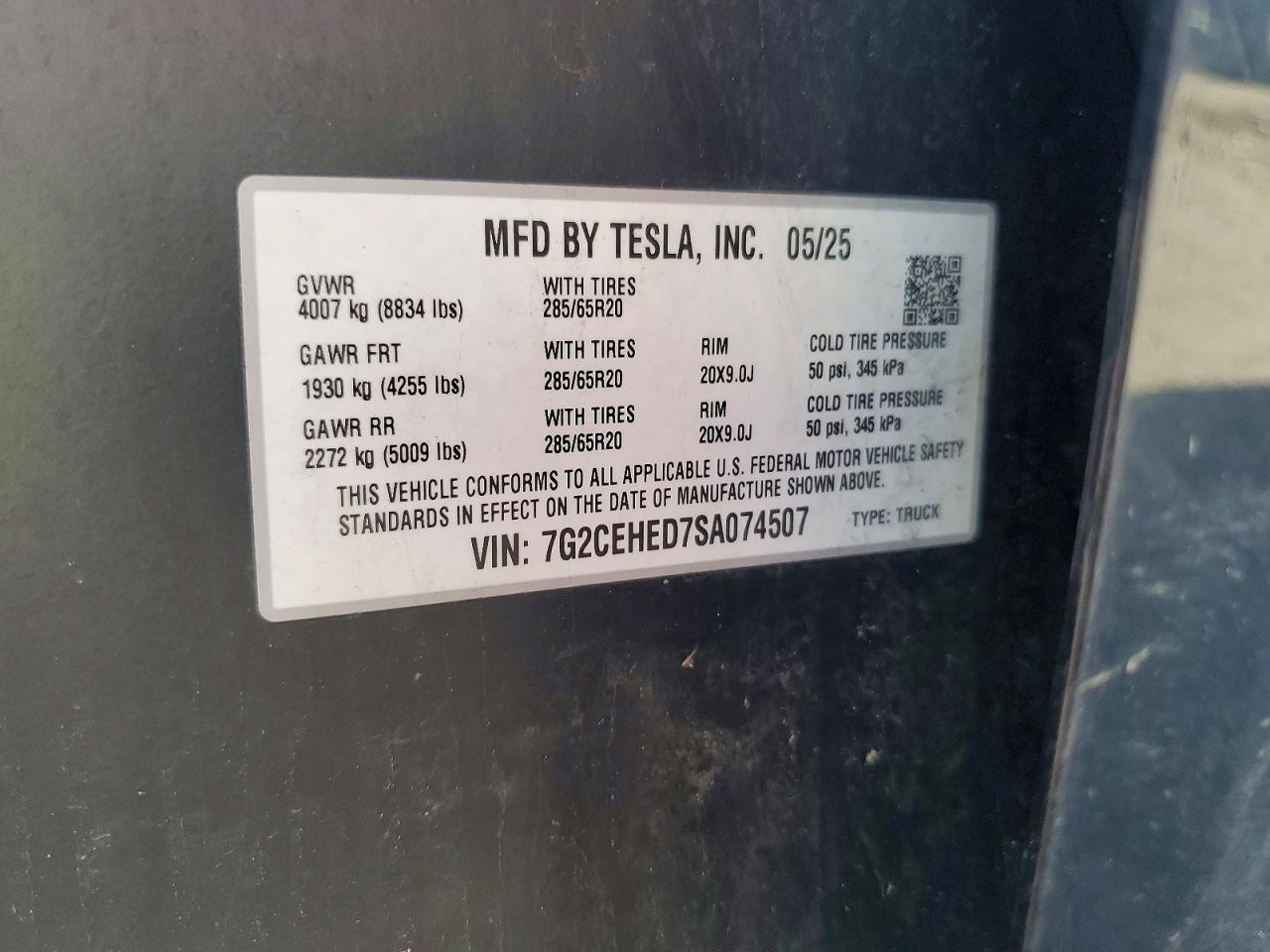 2025 Tesla Cybertruck