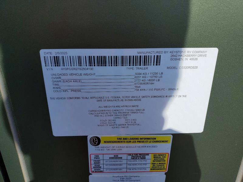 2025 Keystone Cougar Camper