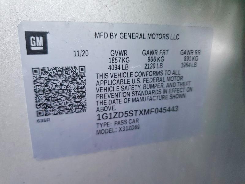 2021 Chevrolet Malibu lt