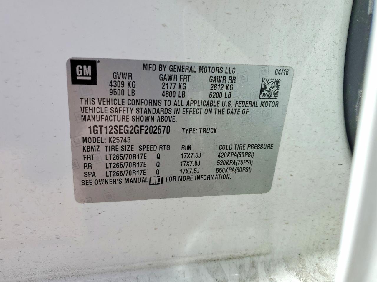 2016 GMC Sierra K2500 SLE