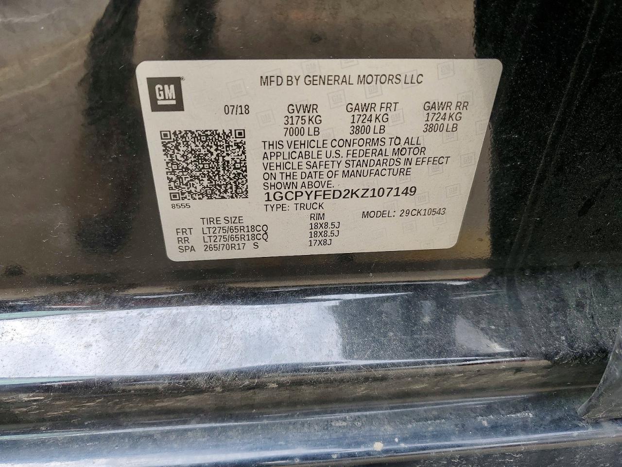 2019 Chevrolet Silverado K1500 LT Trail Boss