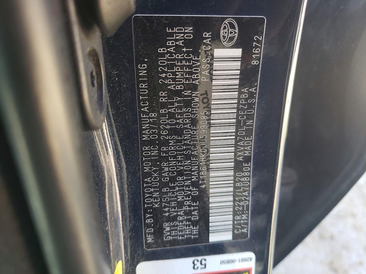 2018 Toyota Camry xse