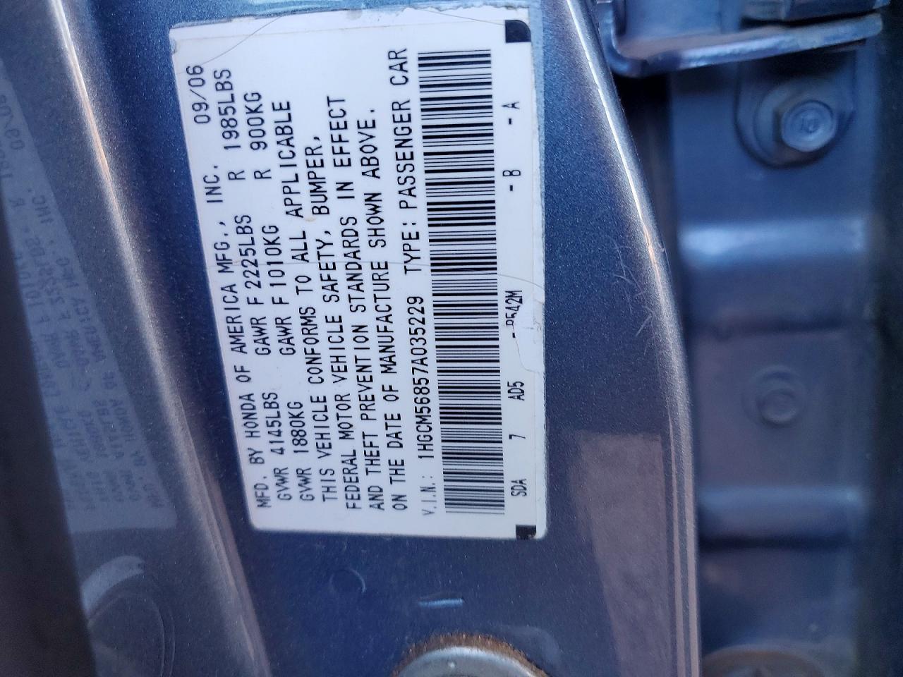 2007 Honda Accord ex