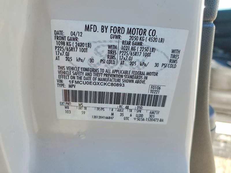 2012 Ford Escape Limited