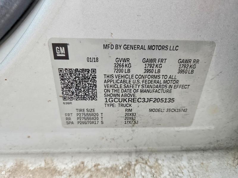 2018 Chevrolet Silverado K1500 LT