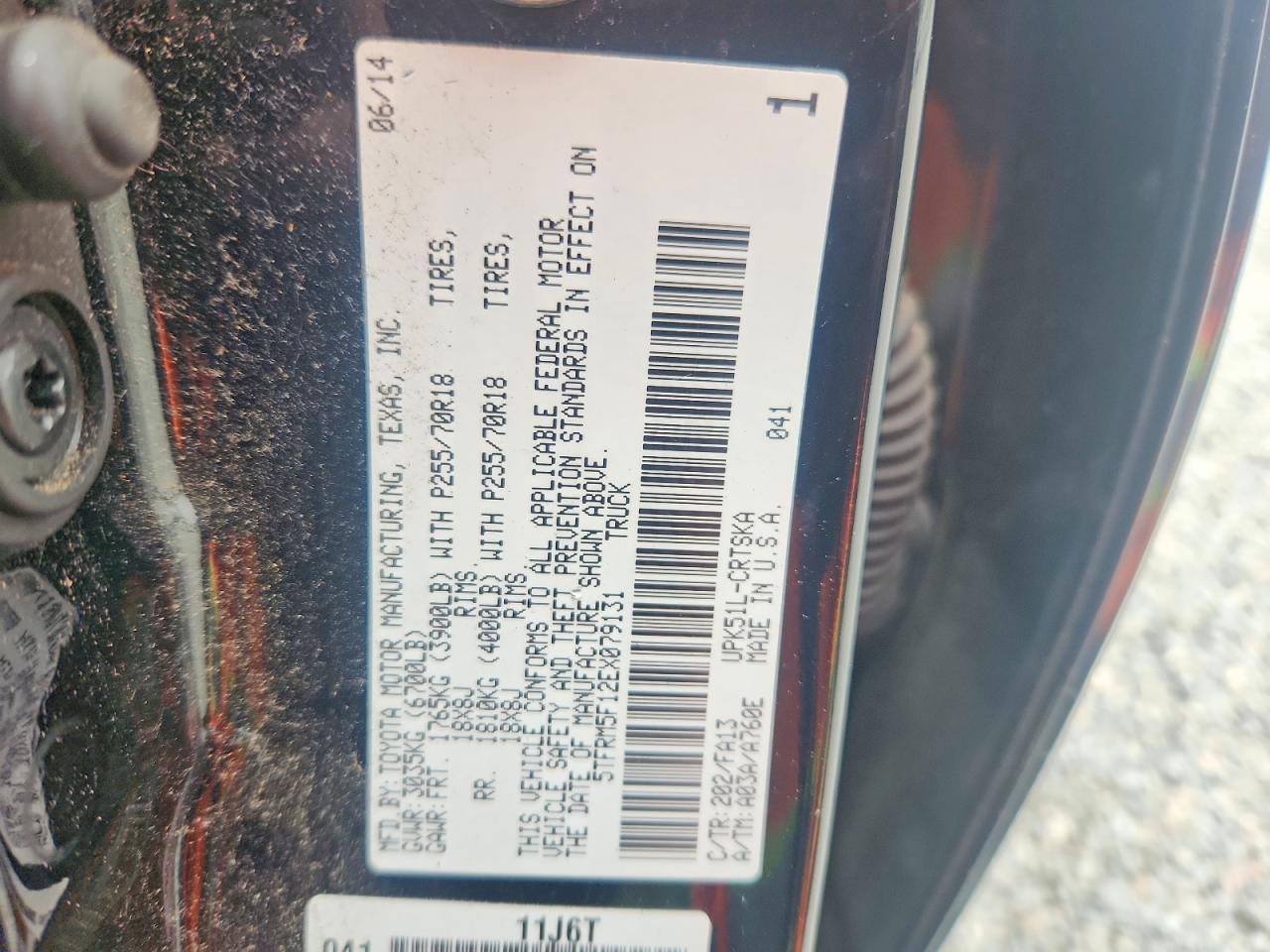 2014 Toyota Tundra SR