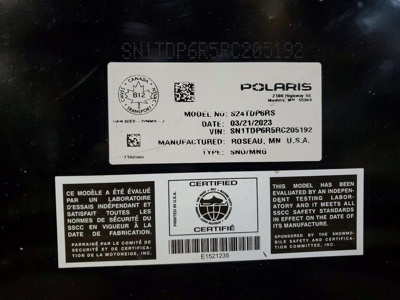 2024 Polaris Indy 650 XC