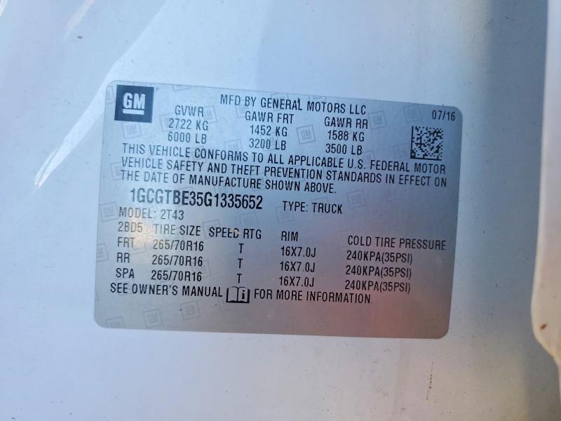 2016 Chev Colorado