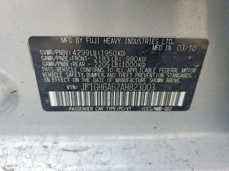 2010 Subaru Impreza 2.5i