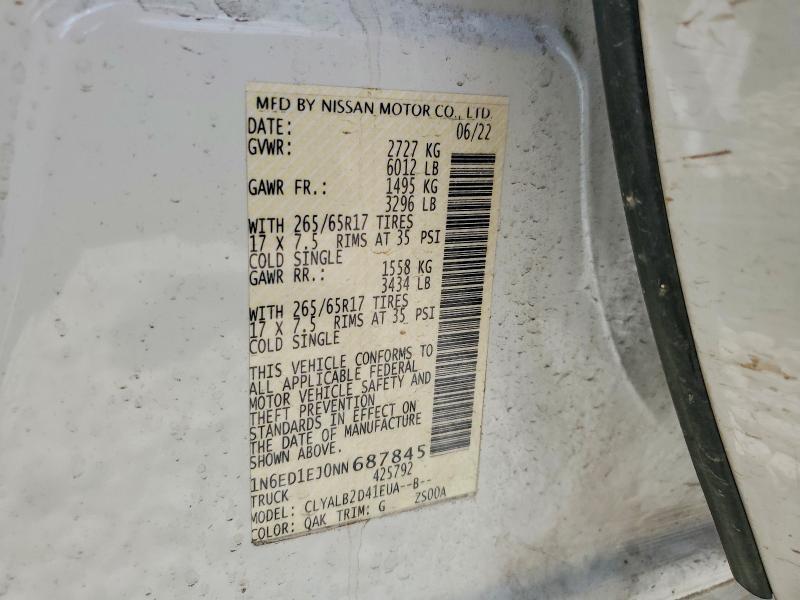 2022 Nissan Frontier SV