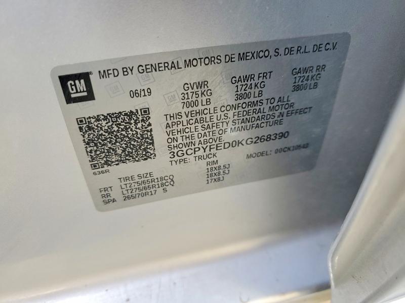 2019 Chevrolet Silverado K1500 LT Trail Boss