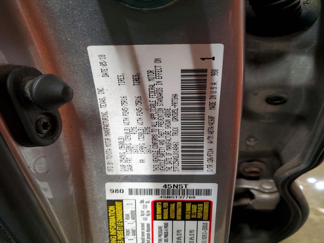 2018 Toyota Tacoma SR5 V6