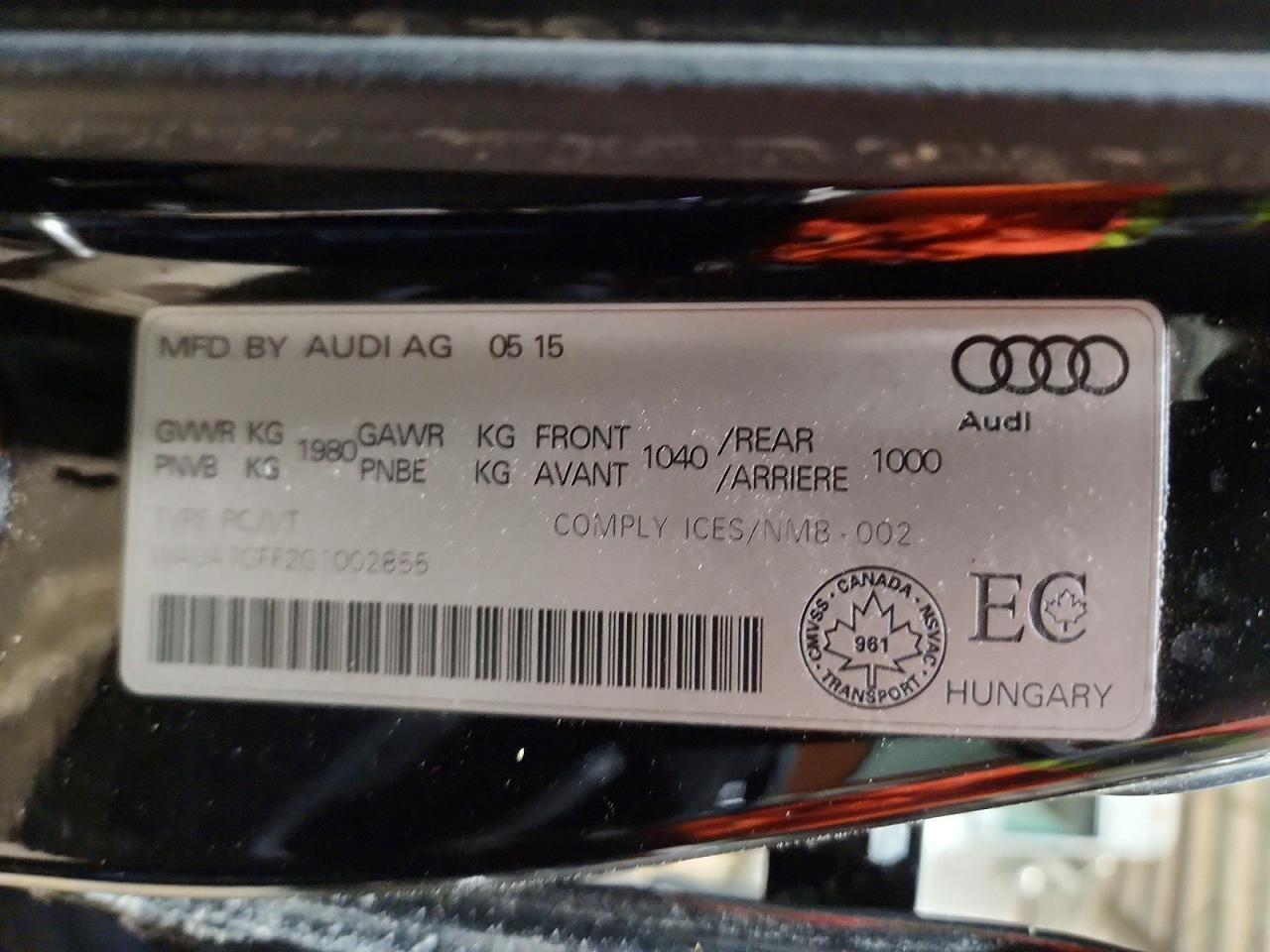 2016 Audi A3 Premium