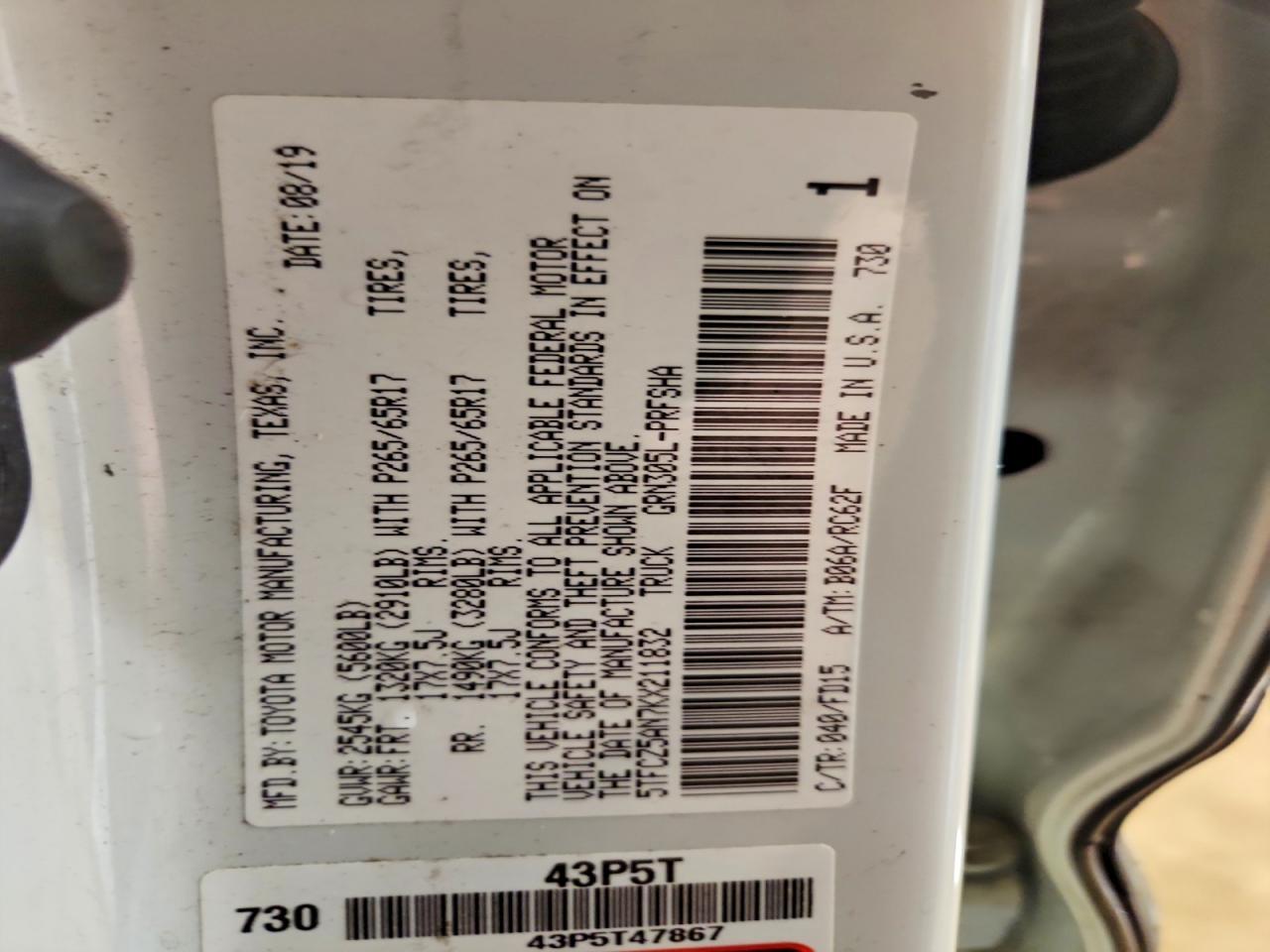 2019 Toyota Tacoma TRD Sport