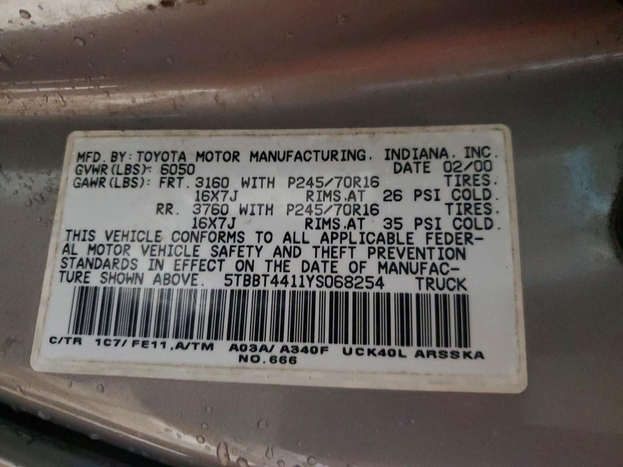 2000 Toyota Tundra SR5