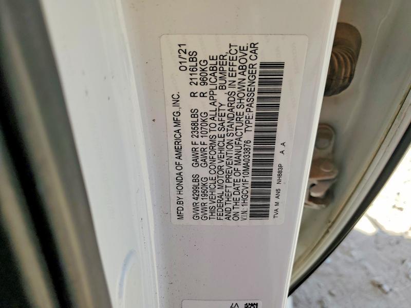 2021 Honda Accord lx