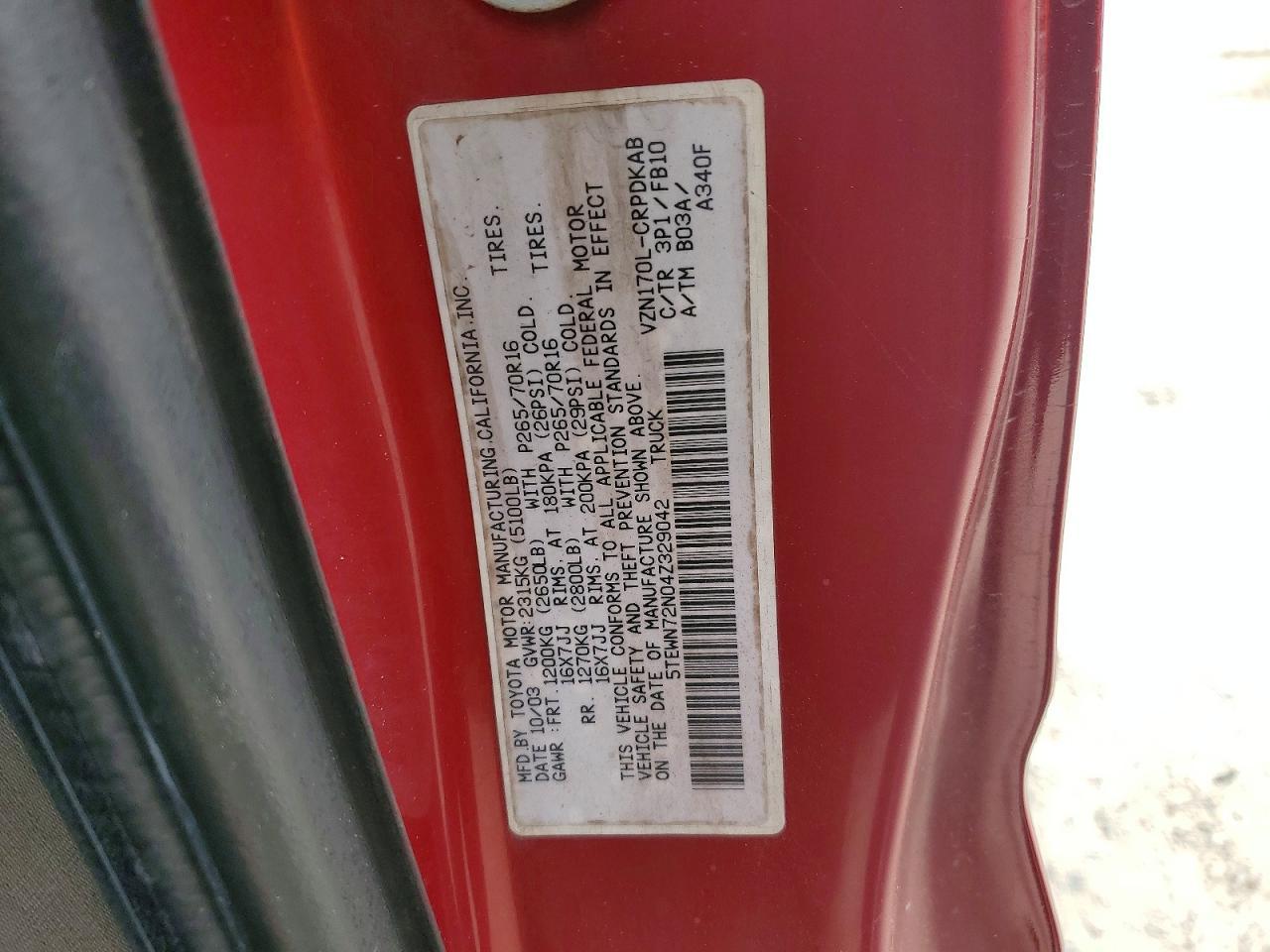 2004 Toyota Tacoma V6