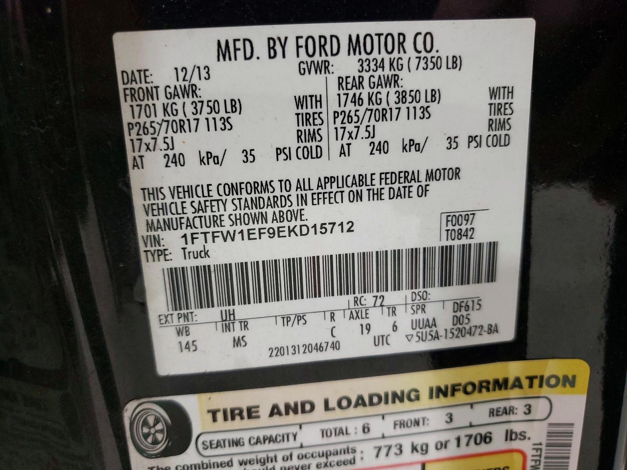 2014 Ford F150 Supercrew