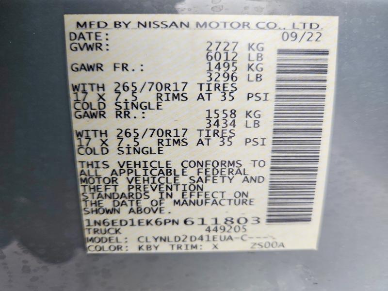 2023 Nissan Frontier PRO-4X