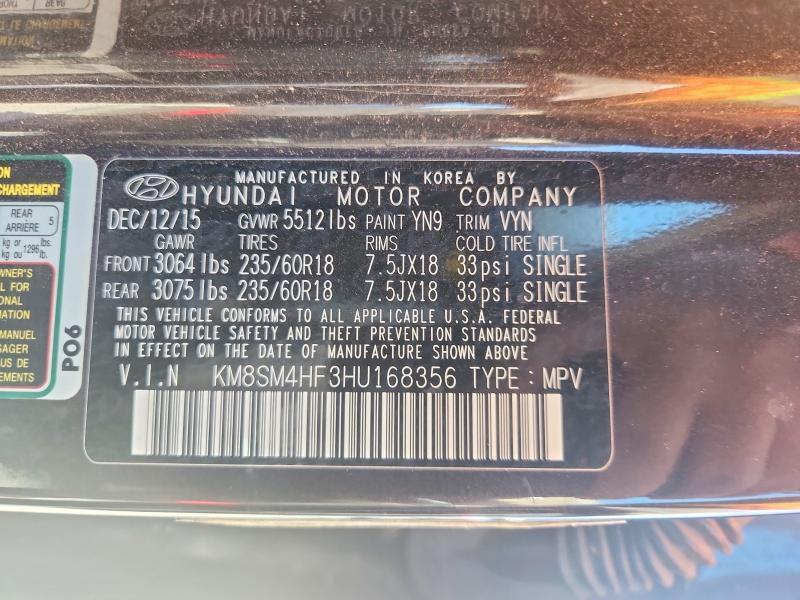 2017 Hyundai Santa fe se