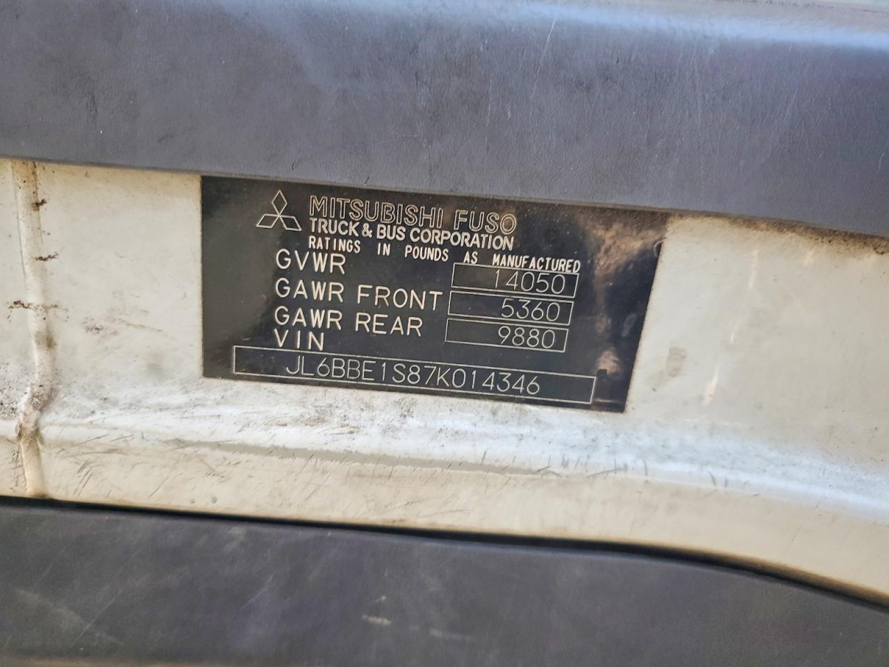 2007 Mitsubishi FE84D Refrigerated BOX Truck