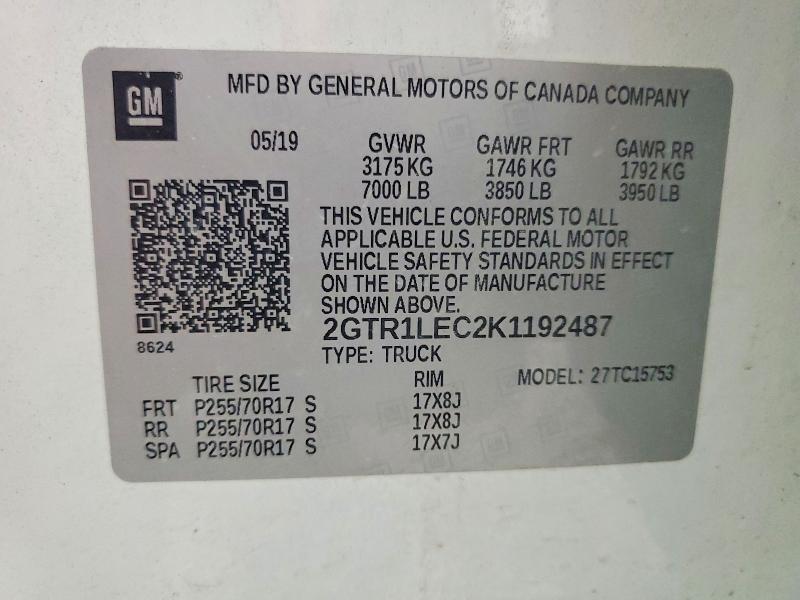 2019 GMC Sierra Limited C1500