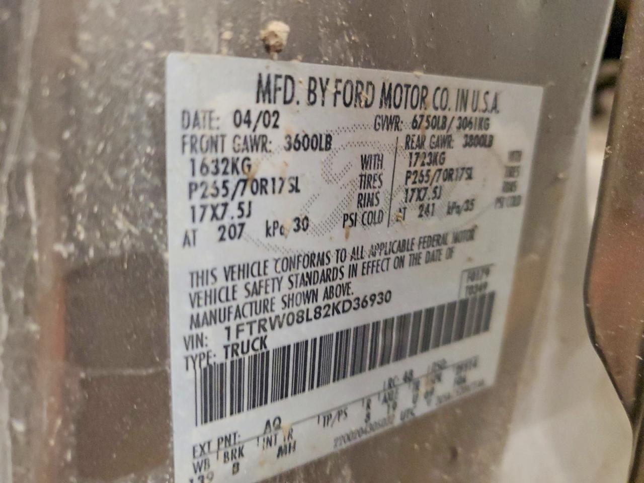 2002 Ford F150 Supercrew