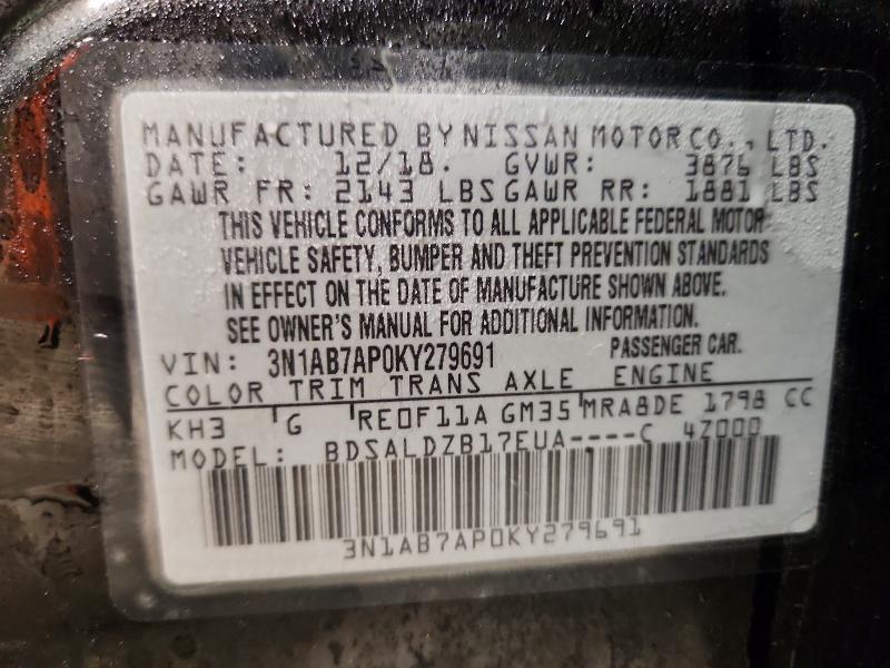 2019 Nissan Sentra sv