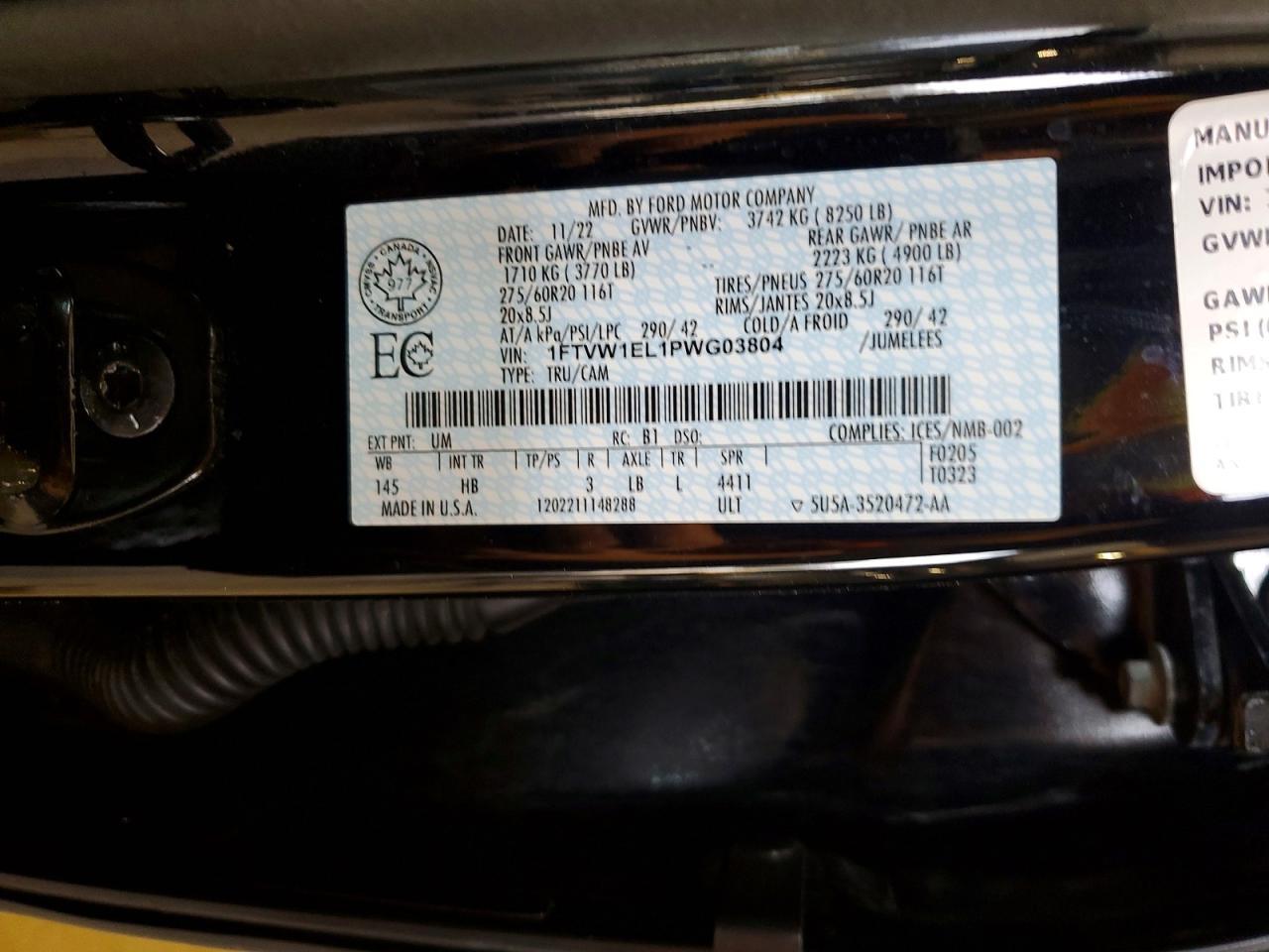 2023 Ford F150 Lightning PRO