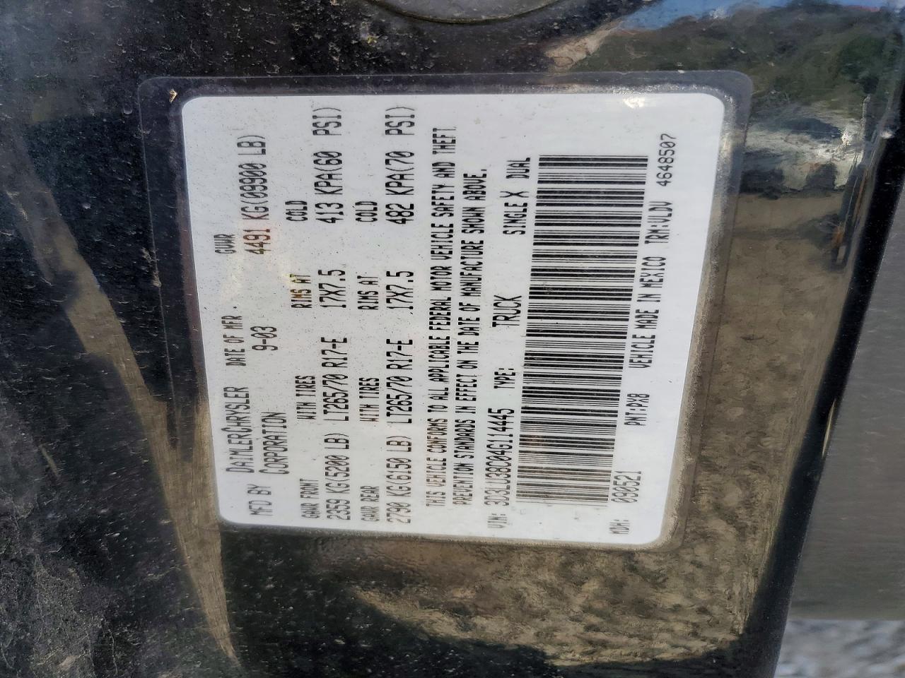 2004 Dodge RAM 3500 ST