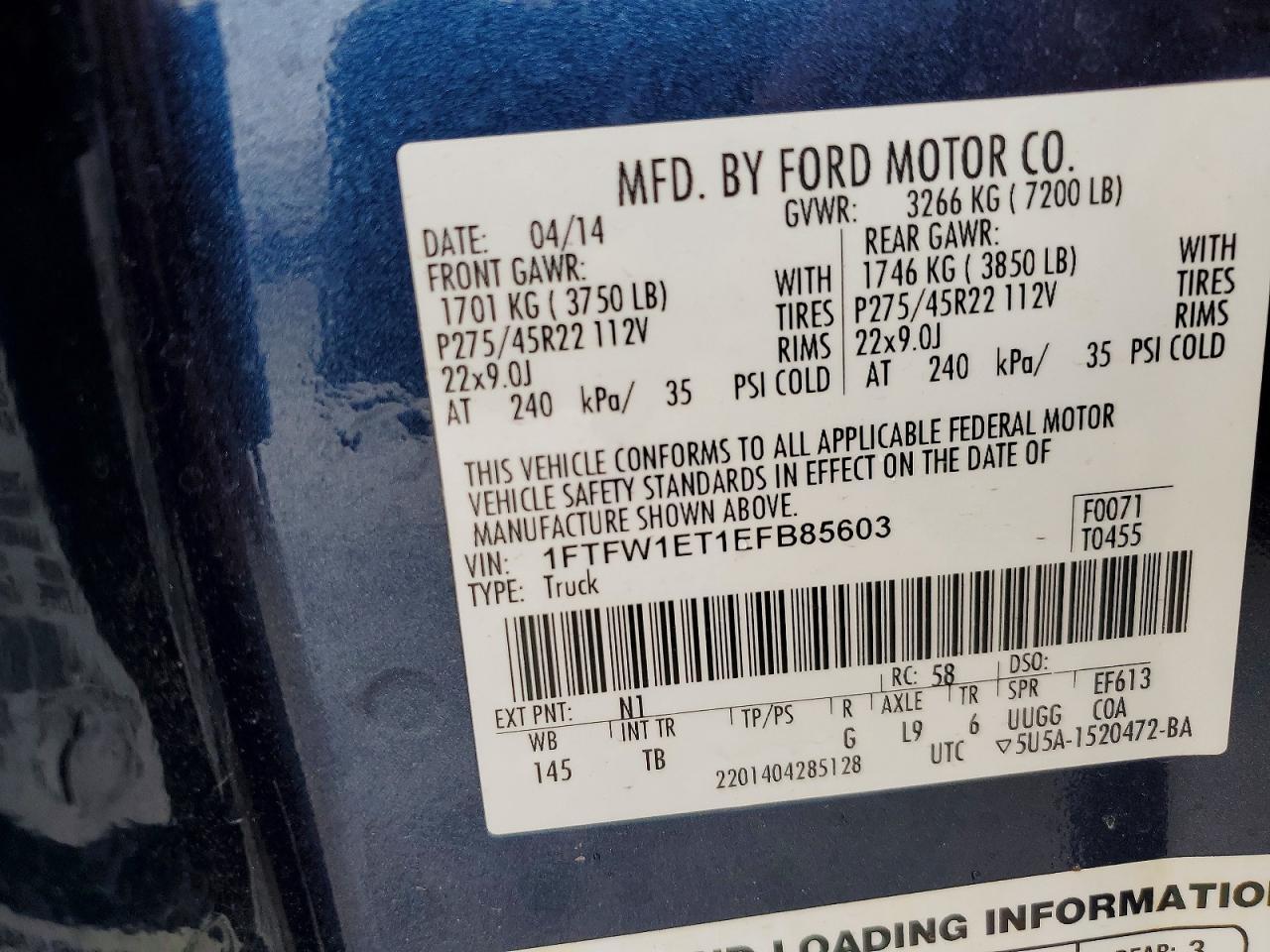 2014 Ford F150 Supercrew