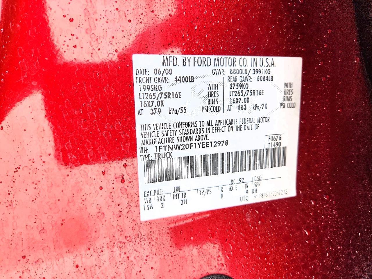 2000 Ford F250 Super Duty