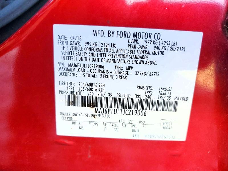 2018 Ford Ecosport se