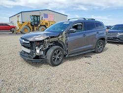 Salvage cars for sale from Copart Amarillo, TX: 2016 Toyota Highlander xle
