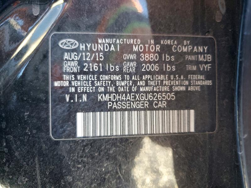 2016 Hyundai Elantra Limited